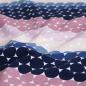 Preview: French Terry Punkte blau rosa beige – FVJ